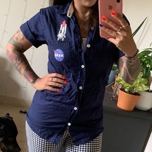 NASA button up